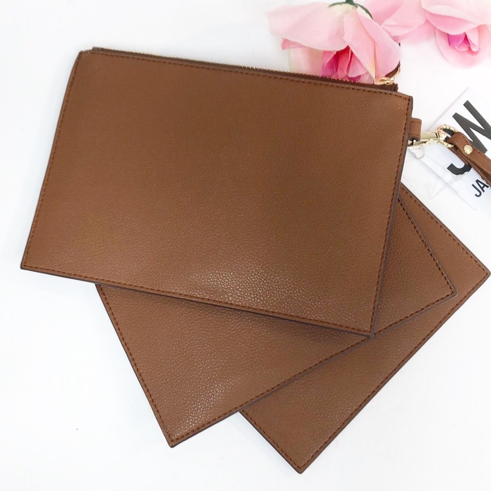 NWT Jason WU | Cognac leather trip wallet set - Picture 5 of 5